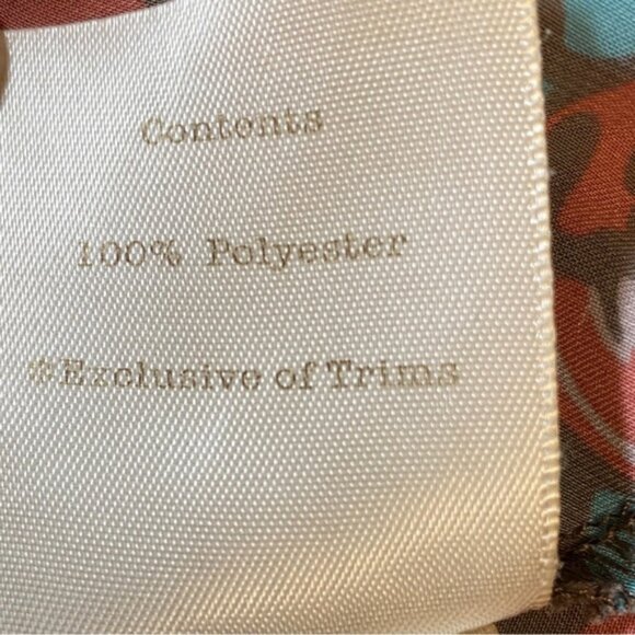 Matilda Jane Analise autumn floral drop waist peplum top w tie. Women's size S - Picture 7 of 7